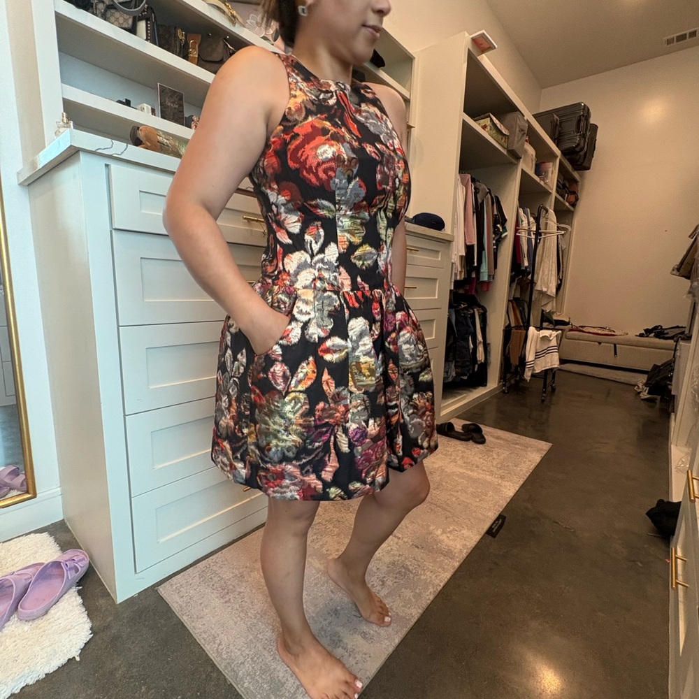 Leifsdottir Black and Brown Patterned Dress